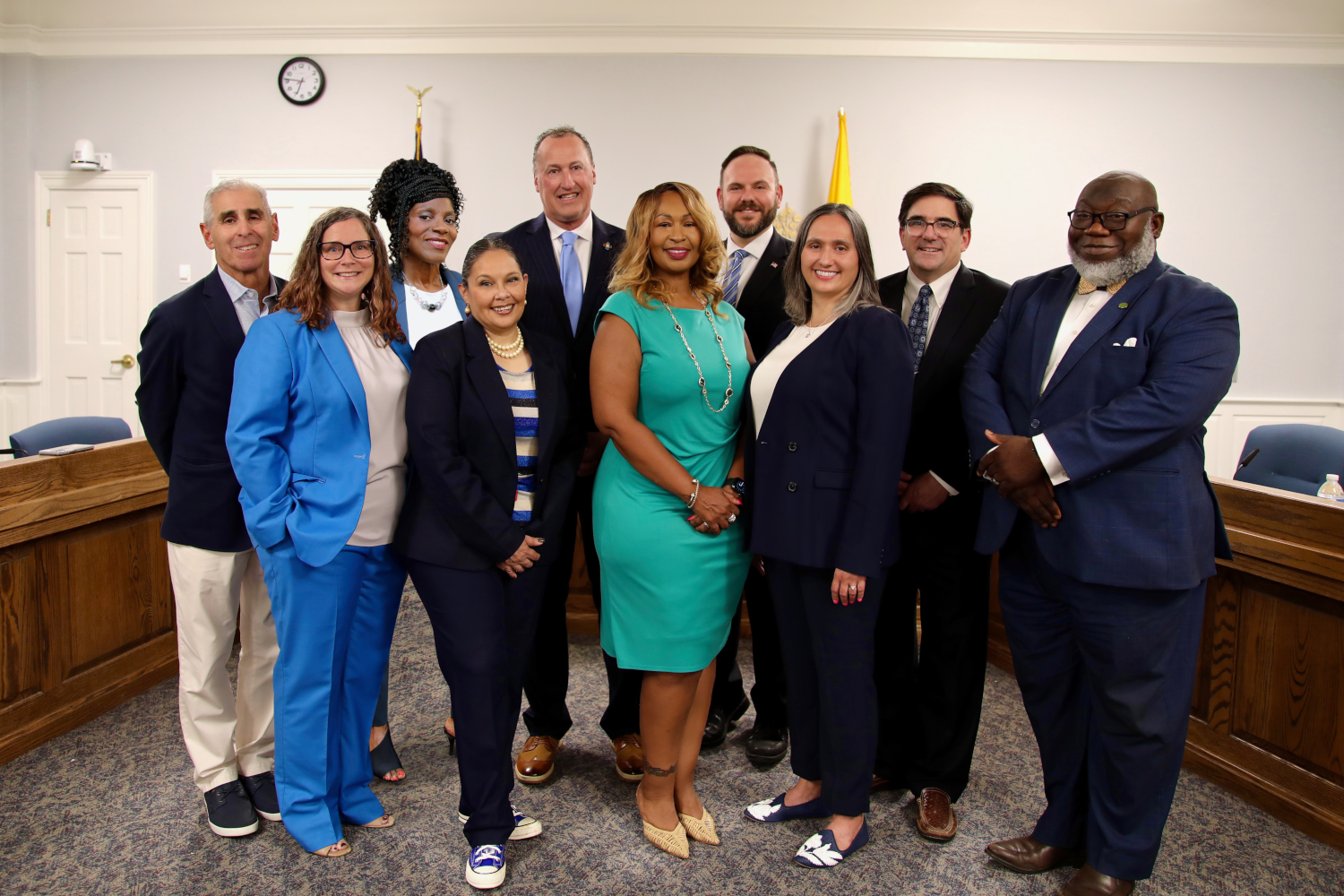 Posed group photo featuring Democratic candidates for Board of Directors and Board of Education in 2025